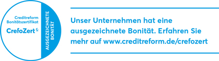 Unser Unternehmen hat eine ausgezeichnete Bonität.